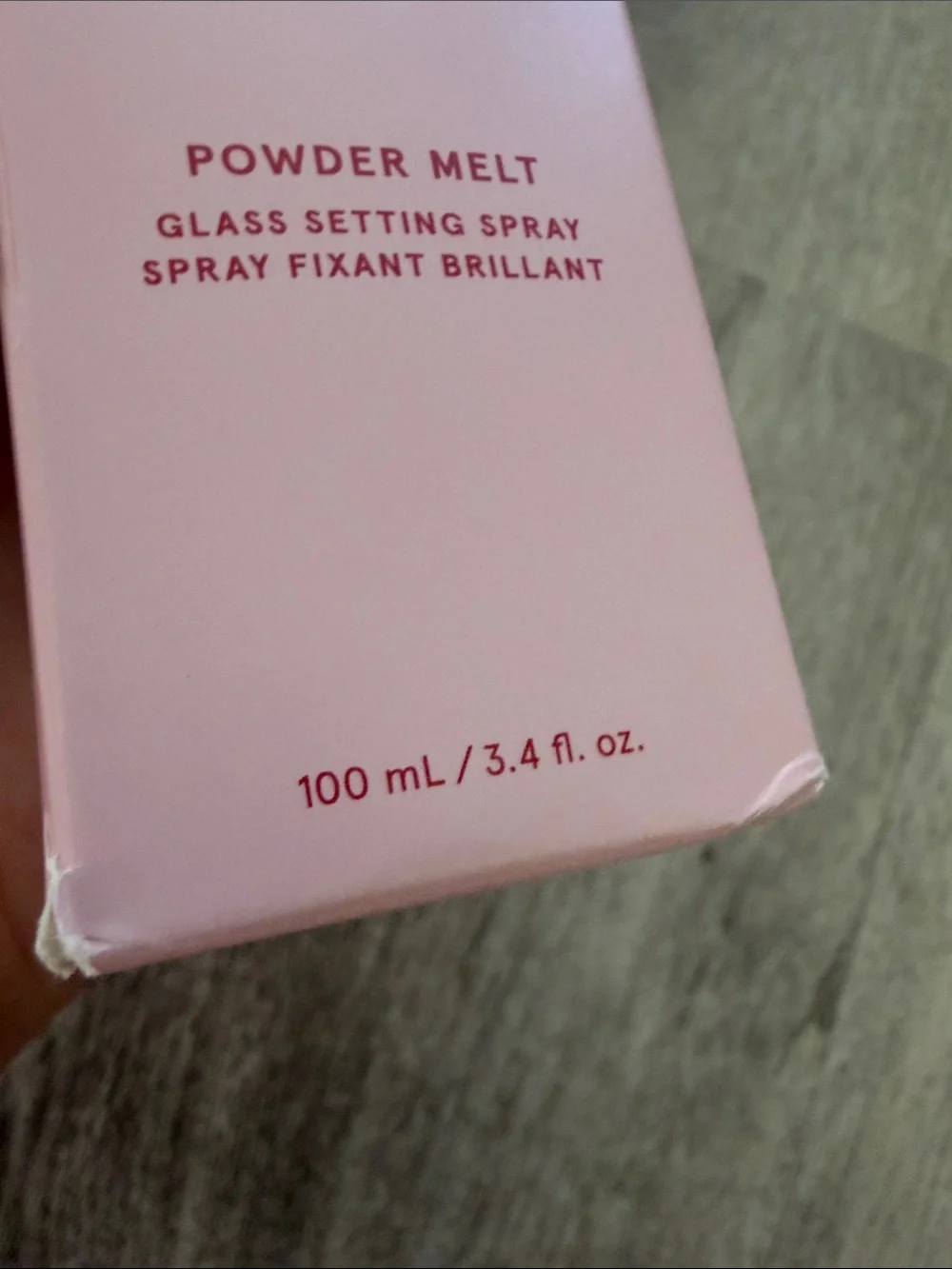 Powder Melt Glass Setting Spray